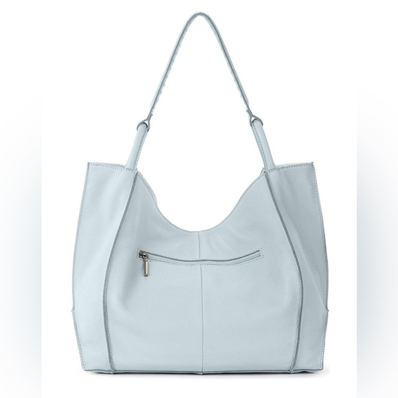 The SAK Los Feliz Leather Large Tote-Ice Blue NWT - Picture 2 of 8